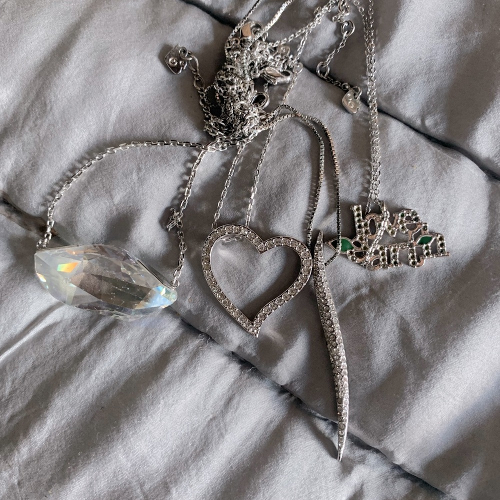 Various Swarovski necklaces